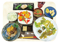山菜料理のディナーコース!?