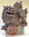 2017年03月30日<br>No.1666号<br>沖縄一、人相の悪いシーサーです。安慶名家の守り神！