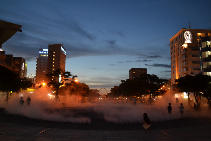 新都心公園霧の噴水